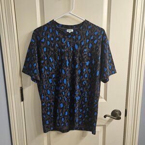Kenzo Men's Large Leopard Print Short Sleeve T Shirt